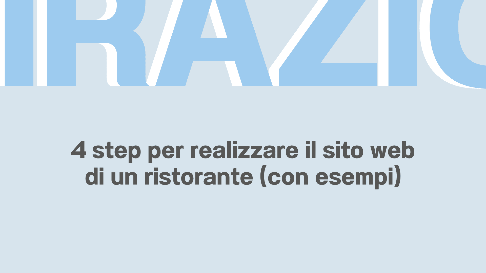 4 step per realizzare il sito web di un ristorante (con esempi)