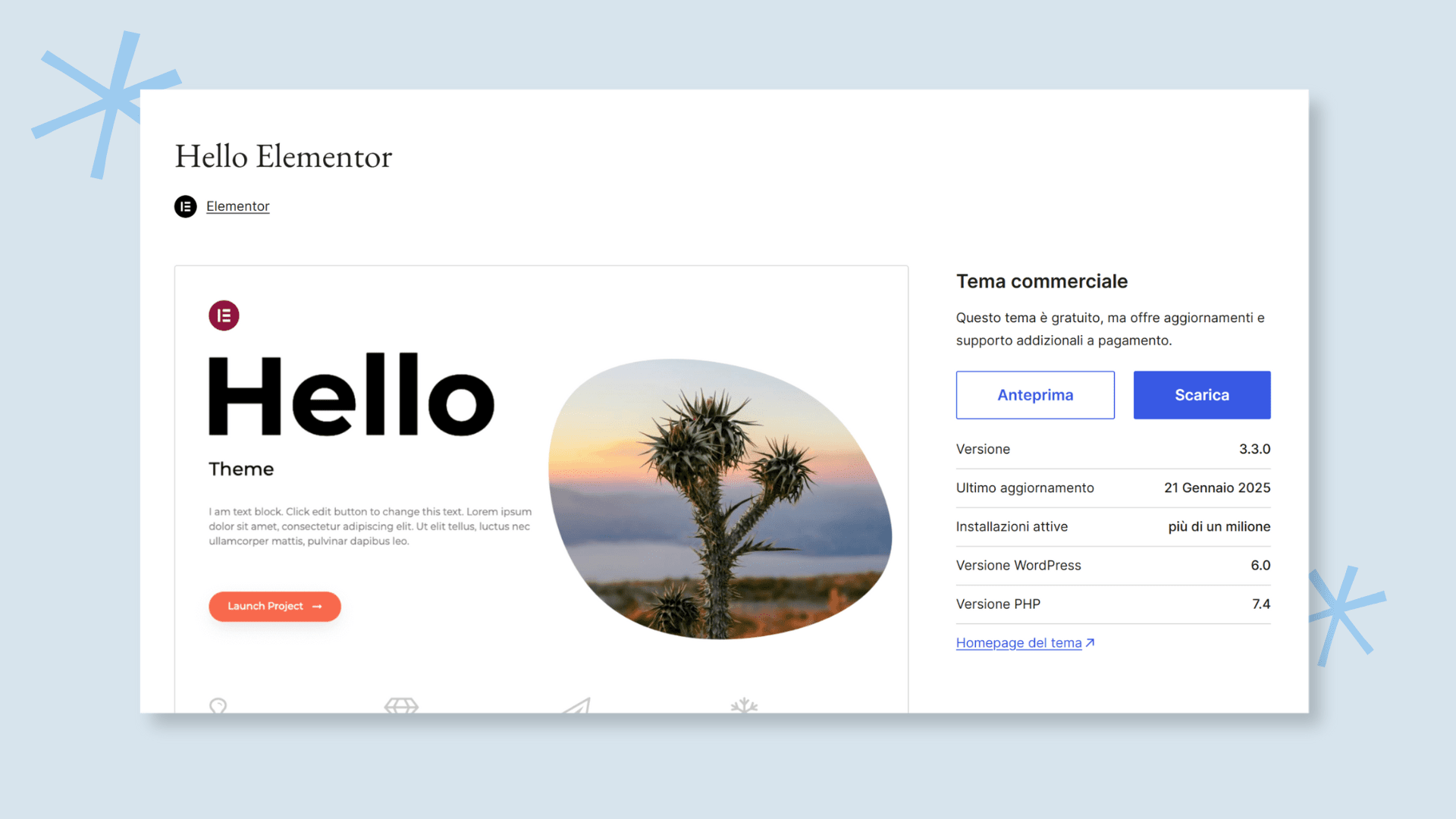 Hello Elementor_ il tema WordPress leggero, veloce e perfetto per il tuo sito web img1