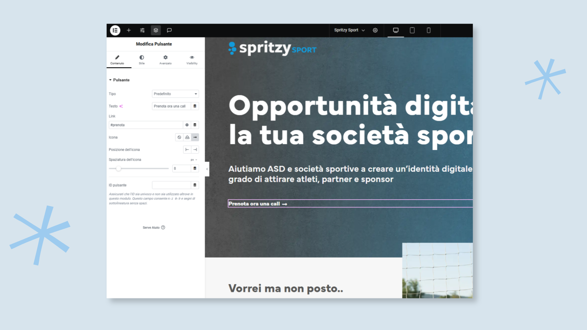 Ancoraggio Elementor_ come costruire link in pagina a sezioni strategiche - img2