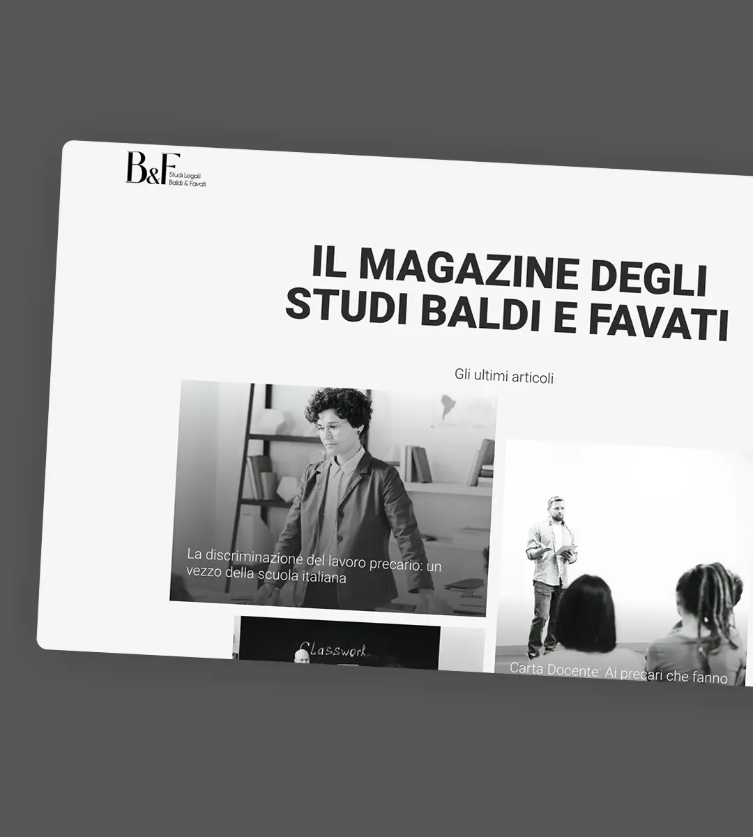 Magazine Studi Baldi e Favati