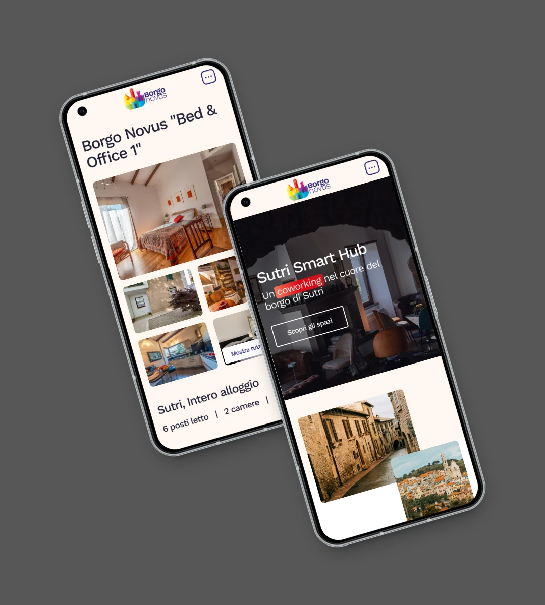 borgo novus UI MOBILE