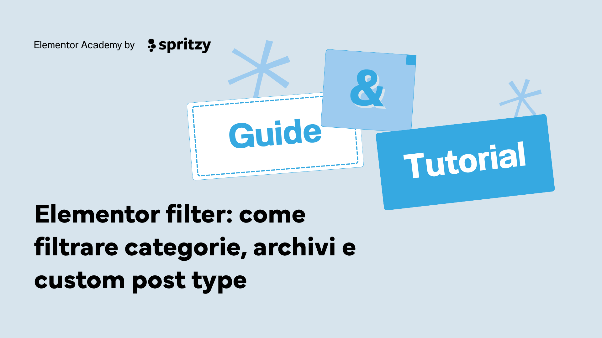 Elementor filter: come filtrare categorie, archivi e custom post type